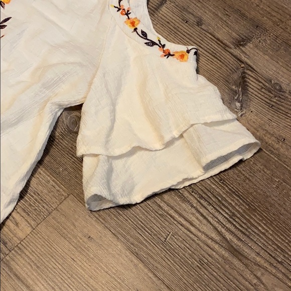 Anthropologie Floral Embroidered  Mini Dress L - Picture 4 of 7